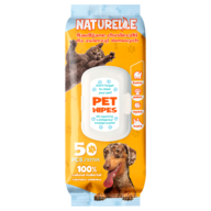 /Серветки вологі, для догляду за домашніми тваринами, 50шт., NATURELLE
