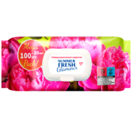 /Серветки вологі універсальні, Glamour, 120шт., Summer Fresh