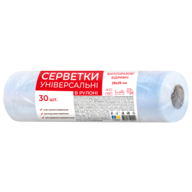 /Серветки універсальні для прибирання,  в рулоні, 25*25см, 30шт.