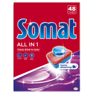 /Таблетки для посудомоечных машин SOMAT All in one 48 шт/уп