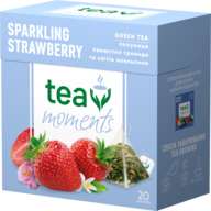 @/Чай зелёный 1.8г*20, пирамидки,"Sparkling Strawberry", Tea Moments 