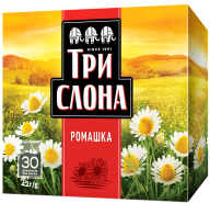 /Чай цветочный 1.4г*30, пакет, "Ромашка", ТРИ СЛОНА