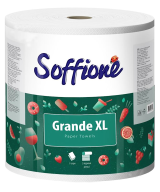 /Полотенца целлюлозные "Soffione GRANDE XL", по 1 рул., на гильзе, 2-х сл., белый